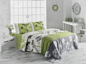 Cuvertura de pat, Victoria, Belezza Green, 160x230 cm, 100% bumbac, 260 gr/m², multicolor