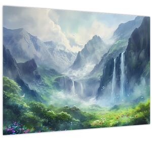 Tablou - Valea cascadelor (70x50 cm)
