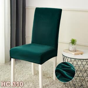 Husa pentru scaun, universala, material catifea, verde smarald, HC310