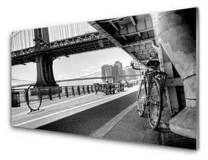 Tablouri acrilice Bridge Road Bike Arhitectura Gray
