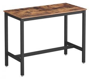 Masa Model Alberto, 120x60x90 cm, Maro Rustic/Negru