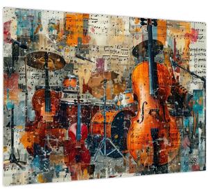 Tablou - Instrumente muzicale (70x50 cm)