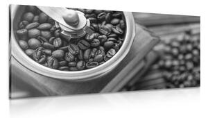 Tablou mașină de măcinat cafea vintage în design alb-negru