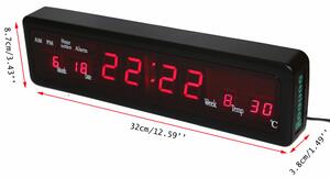 Ceas LED electronic cu calendar si termometru CX-808