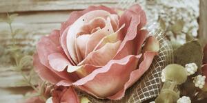 Tablou trandafir vintage elegant
