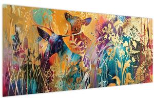 Tablou - Pictura abstractă a naturii (120x50 cm)