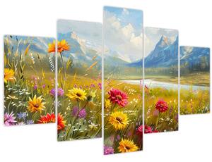 Tablou - Peisaj pictat (150x105 cm)