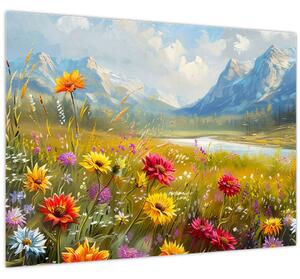Tablou - Peisaj pictat (70x50 cm)