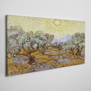 Tablou canvas Soarele pădurii Van Gogh