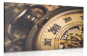 Tablou vintage ceas de buzunar