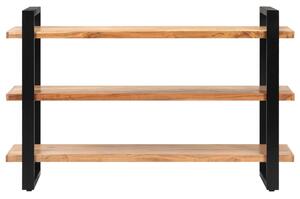 Servantă cu 3 rafturi, 120 x 40 x 75 cm, lemn masiv de acacia