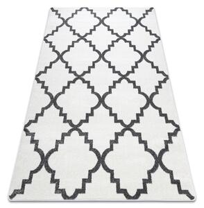 Covor Sketch - F343 cremă și gri marocani Trellis - SECUNDAR-COTATI PRODUSUL