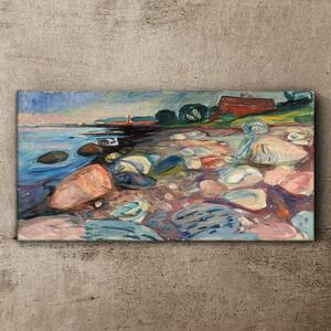 Tablou canvas Malul de la Casa Roșie Munch