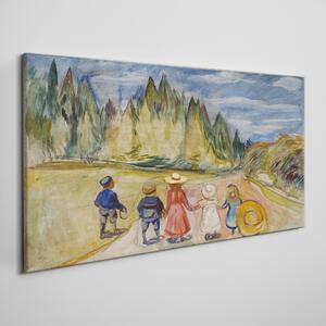 Tablou canvas Pădurea de basm de Edvard Munch
