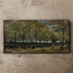 Tablou canvas Aleea cu plopii Van Gogh