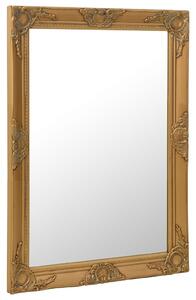 Oglindă de perete în stil baroc, auriu, 60 x 80 cm
