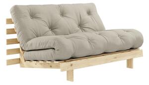 Canapea extensibilă bej 140 cm Roots - Karup Design