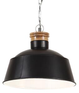 Lampă suspendată industrială, negru, 32 cm, E27