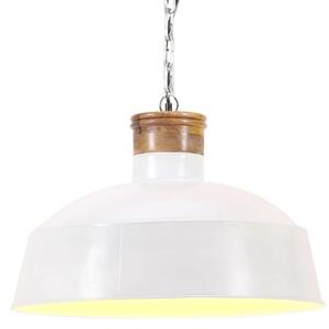 Lampă suspendată industrială, alb, 32 cm, E27
