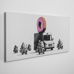 Tablou canvas gogoși de poliție Banksy