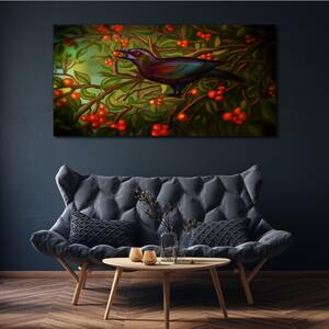 Tablou canvas ramuri frunze animale pasăre