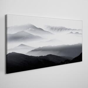 Tablou canvas munți de ceață