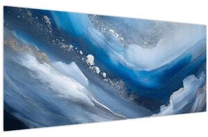 Tablou - Abstractizarea oceanului (120x50 cm)