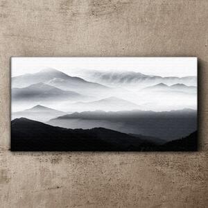 Tablou canvas munți de ceață