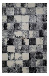 Covor VALENCIA, 125x200 cm, forma dreptunghiulara, poliester, negru/al