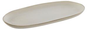 Tava ovala Lolly din ceramica bej 28x13 cm