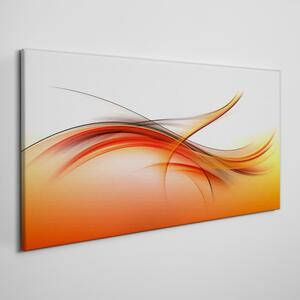 Tablou canvas Valuri abstracte portocalii