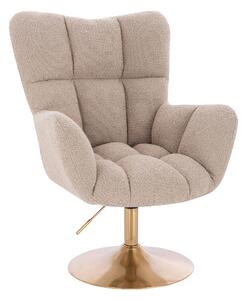HR650N Latte Boucle Scaun Bază Aurie