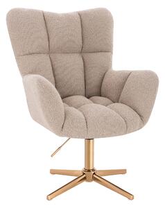 HR650CROSS Latte Boucle Scaun Bază Aurie