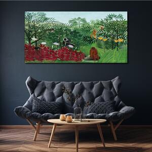 Tablou canvas Pădurea tropicală de Henri Rousseau