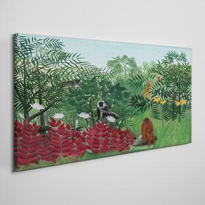 Tablou canvas Pădurea tropicală de Henri Rousseau