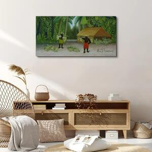 Tablou canvas jungle hut palmieri banane