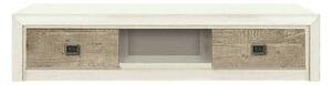 Comoda TV KOEN 2, pin canyon/stejar Karbel, PAL, 150x57x33 cm