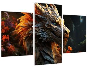 Tablou - Dragon (90x60 cm)