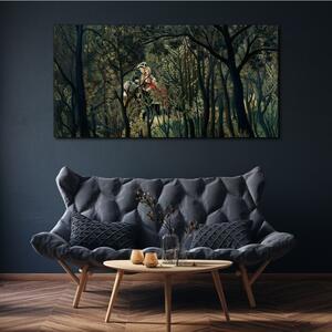 Tablou canvas Cuplu pădure întărit