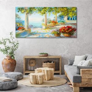 Tablou canvas Abstracția pădurii de portocali