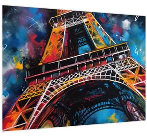 Tablou - Pictură a Turnului Eiffel II. (70x50 cm)