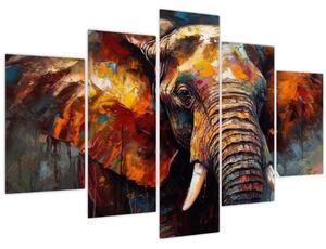 Tablou - Pictura unui elefant (150x105 cm)