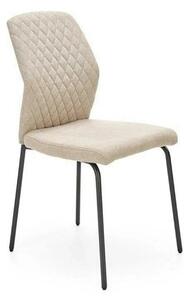 Scaun K461, bej/negru, stofa clasica, 46x56x92 cm