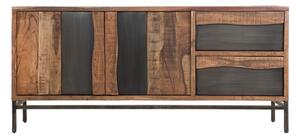 Bufet inferior Yellowstone, Mauro Ferretti, 175x80x80 cm, lemn masiv de salcam, maro