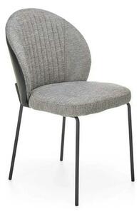 Scaun K471, gri/negru, stofa/piele ecologica, 50x58x85 cm
