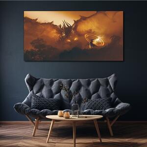 Tablou canvas pictură fantezie cu dragon