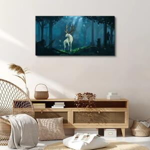 Tablou canvas vânători de animale fantezie din pădure