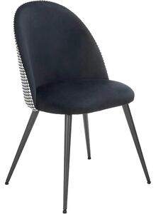 Scaun K478, stofa alb/negru, 49x54x84 cm