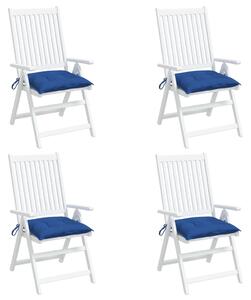 Perne de scaun, 4 buc., albastru, 40x40x7 cm, textil oxford