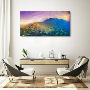 Tablou canvas Abstracția munților cerului